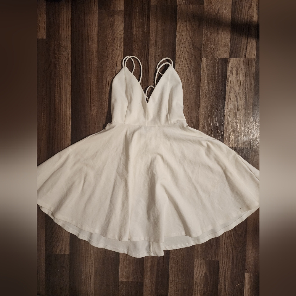 White Flowy Windsor Dress